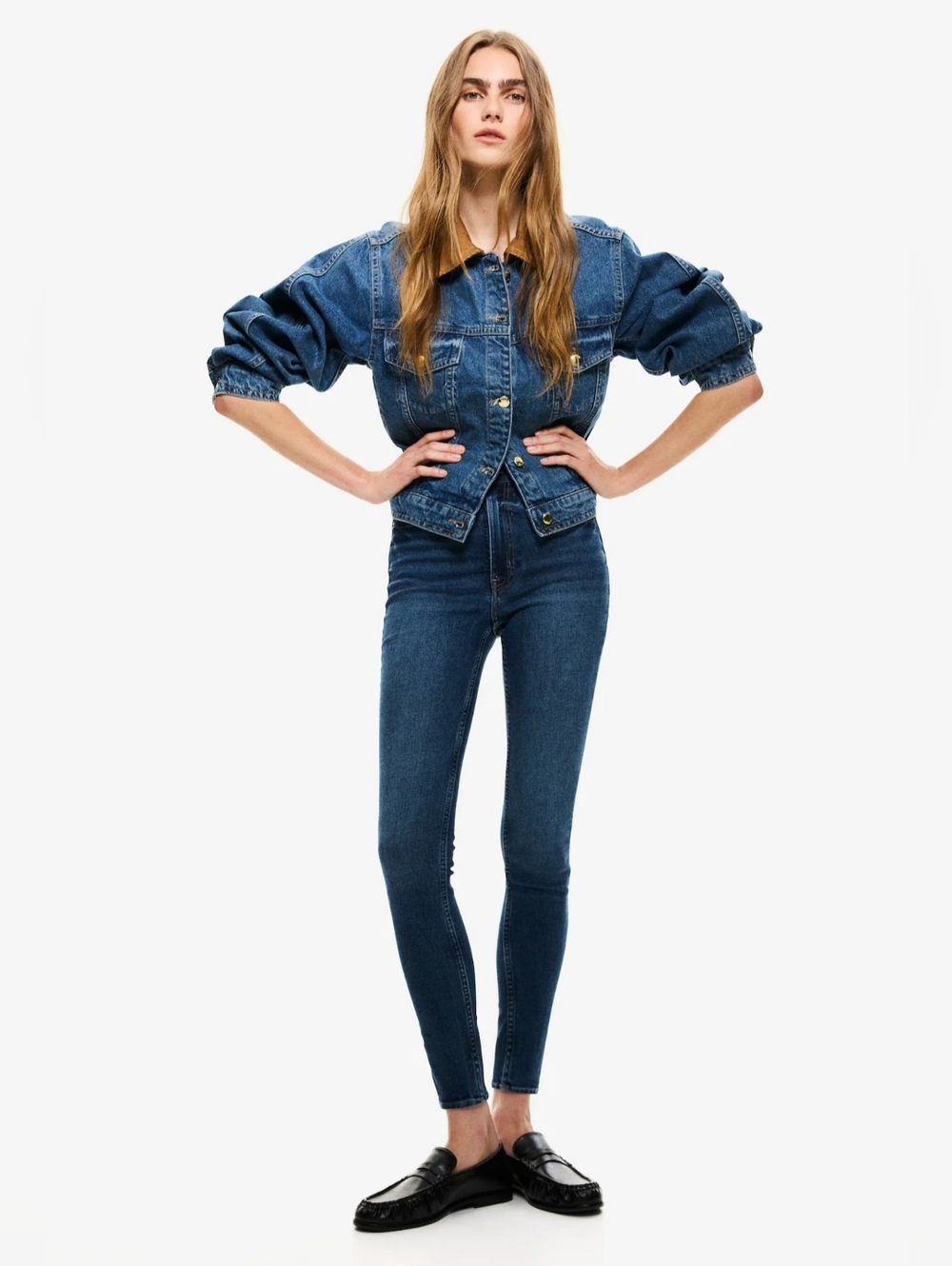 H&M Super Skinny High Waist ankle-length Jeans, size 4